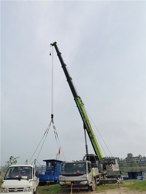 肇州县桥梁建设吊装案例